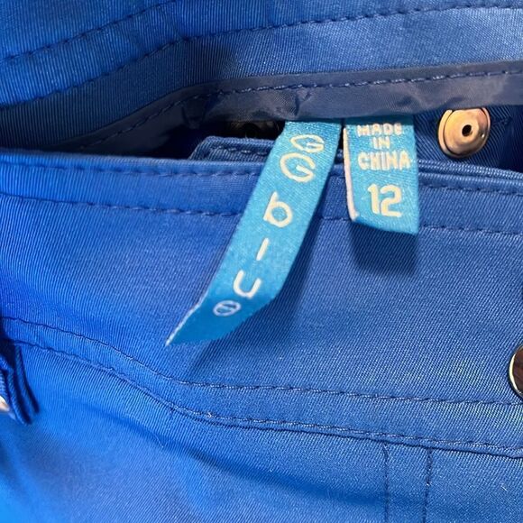 EXCELLENT CONDITION WOMEN’S G.G.BLUE 11-1/2” BEAUTIFUL BLUE SHORTS SIZE 12 - Picture 6 of 7